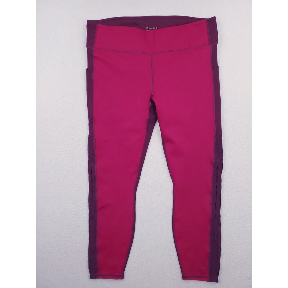 Fabletics Leggings Womens Extra Large Purple Powerhold Compression Yoga Pants